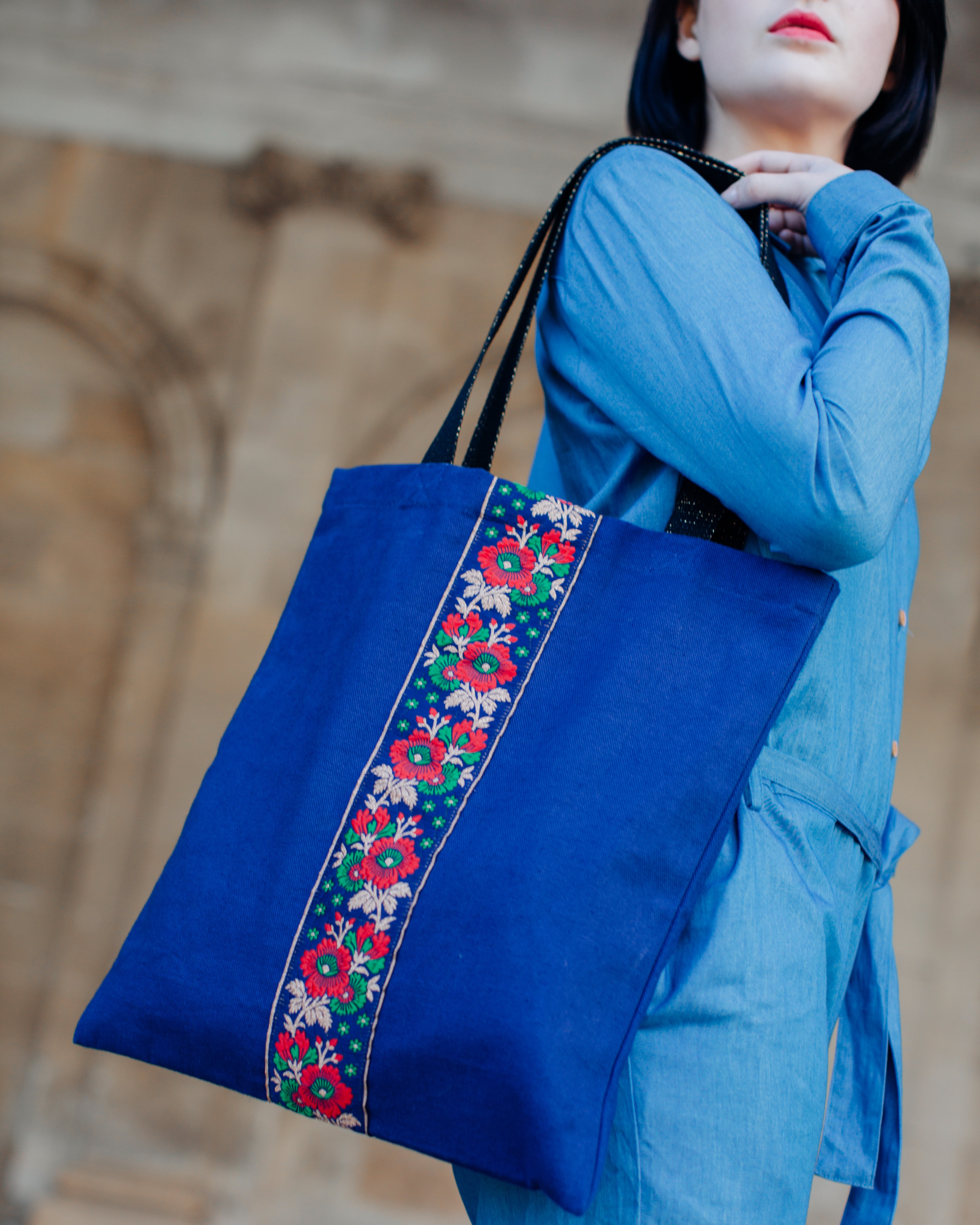 Sac Cabas Bleu Profond