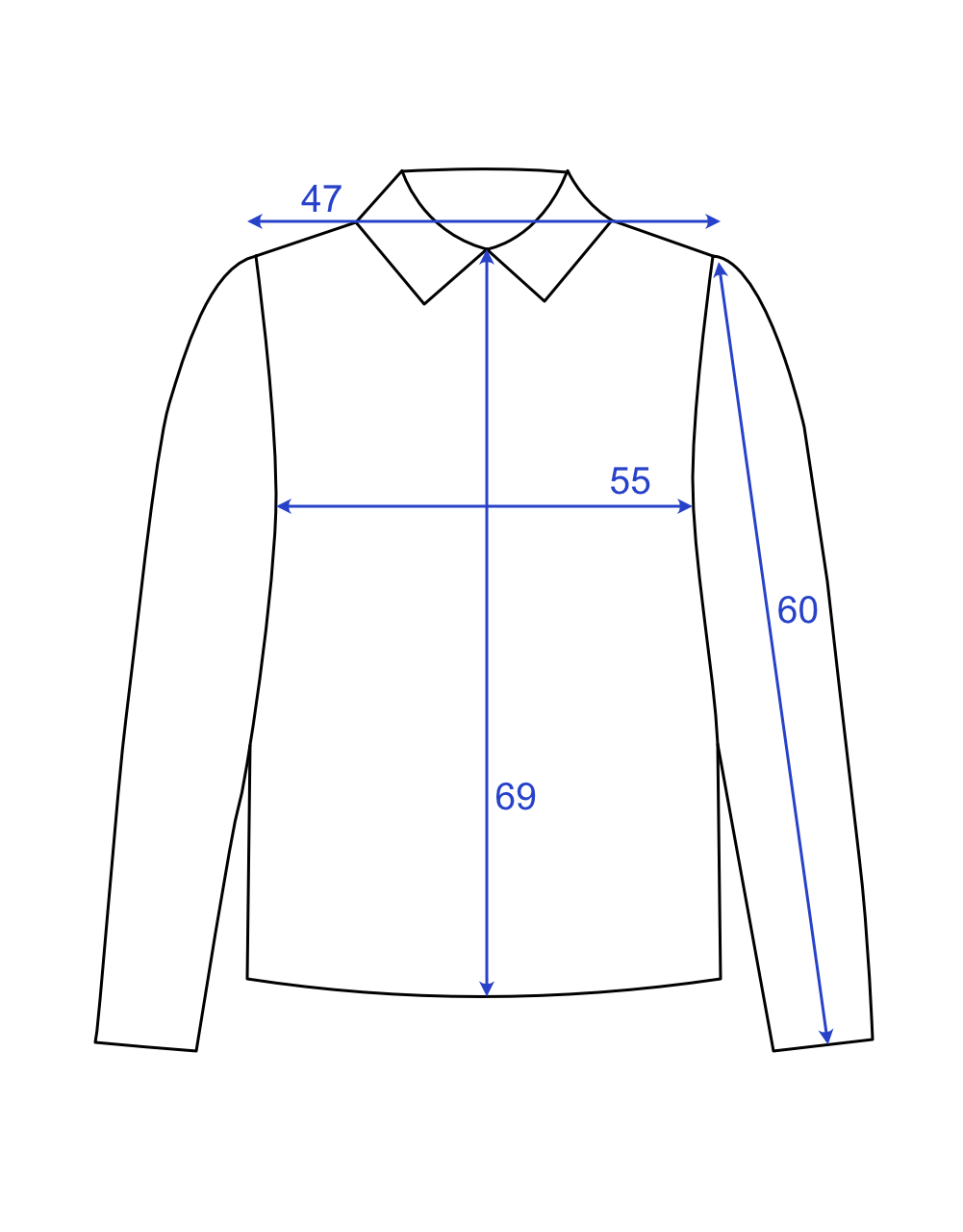 Veste Bleue