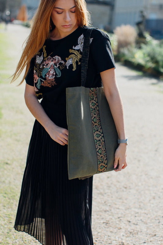 Sac Cabas Vert Kaki