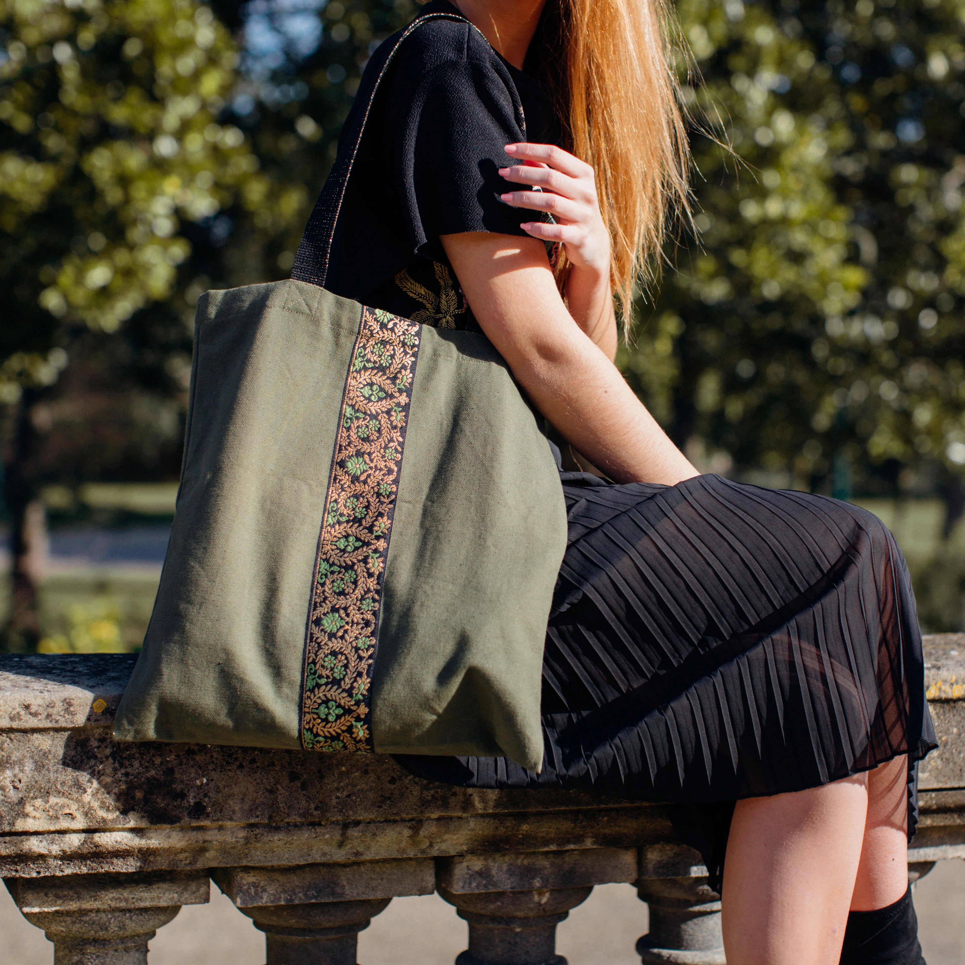 Sac Cabas Vert Kaki