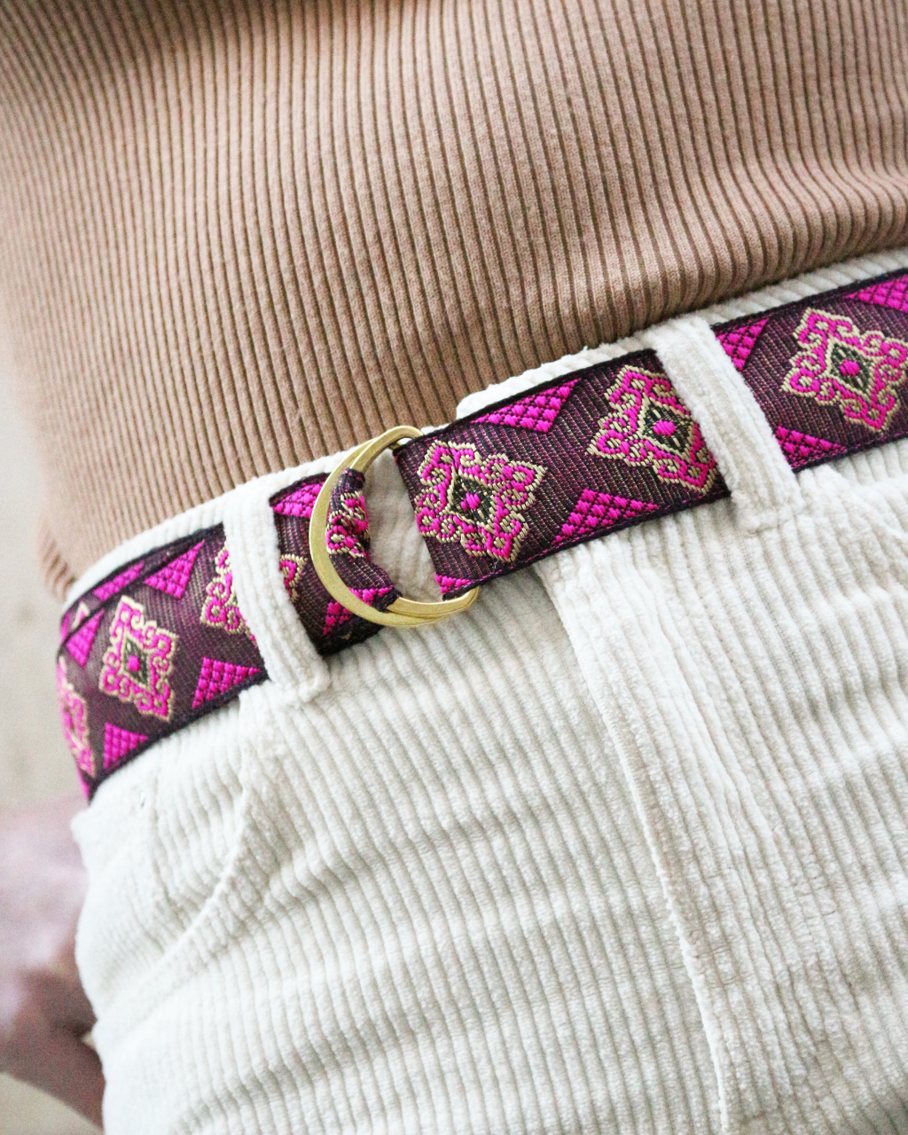 Ceinture Fine - Rose