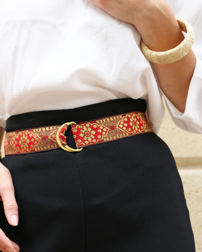 Ceinture Fine - Rouge