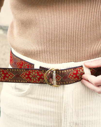 Ceinture Fine - Rouge