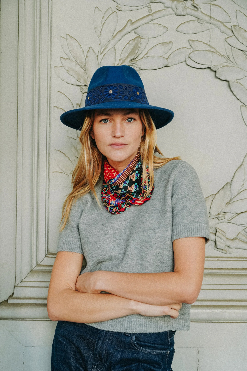 CHAPEAU ALESSANDRO Bleu marine