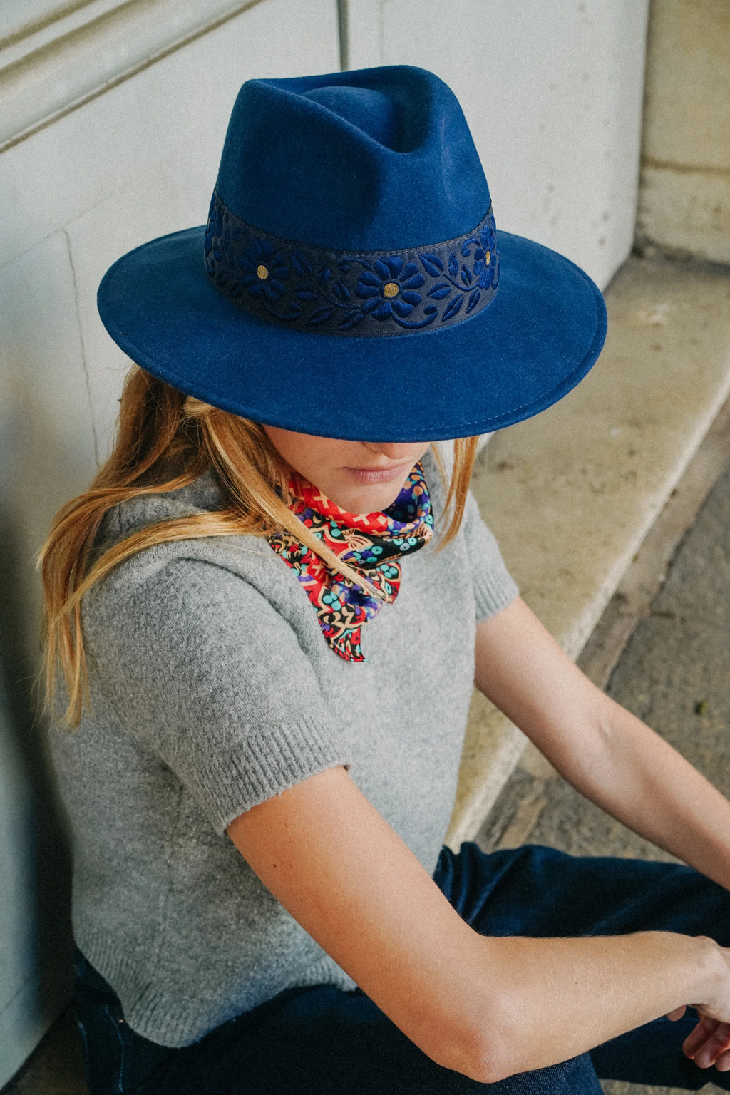 CHAPEAU ALESSANDRO Bleu marine