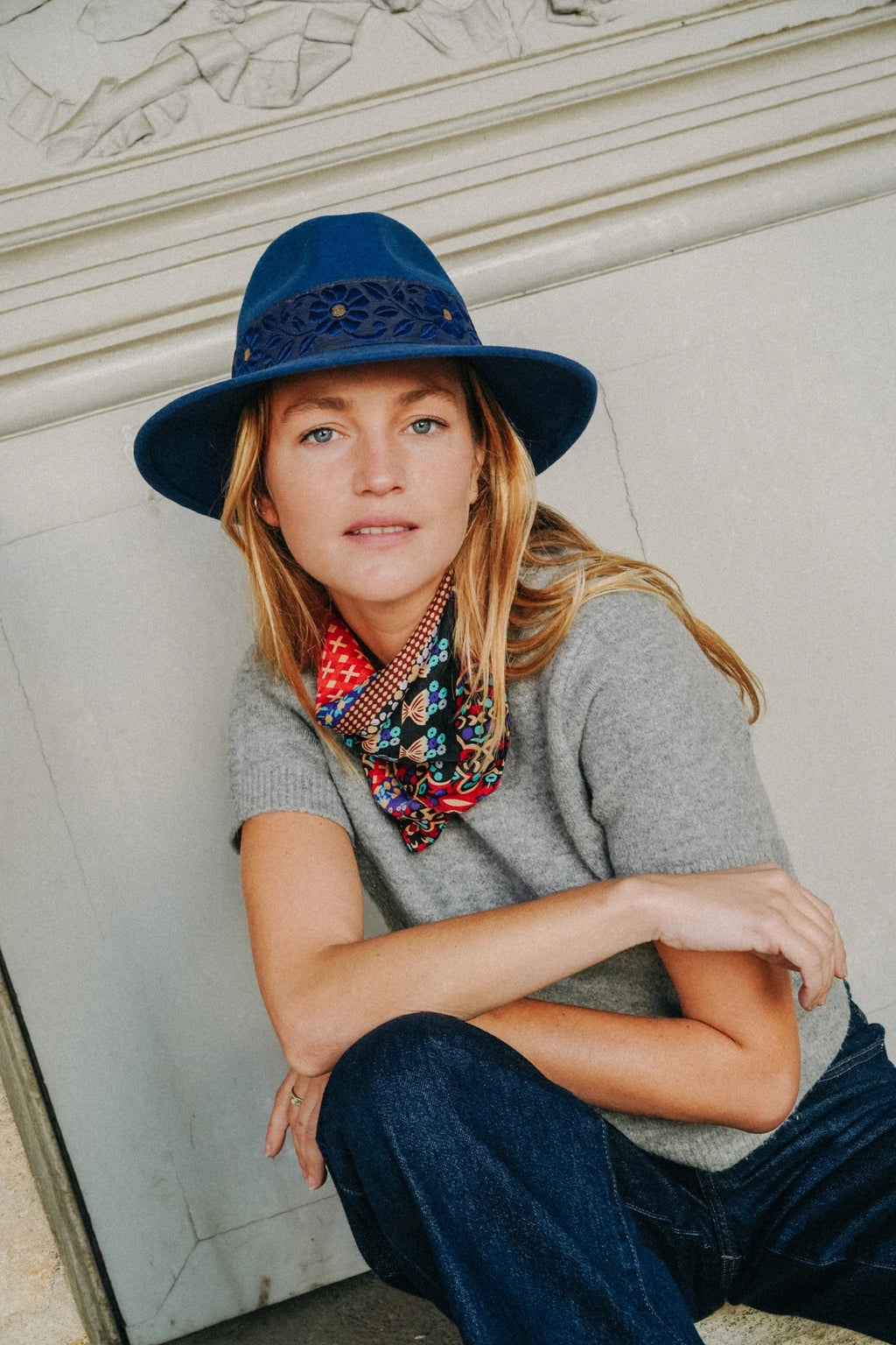 CHAPEAU ALESSANDRO Bleu marine