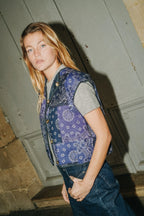 Gilet Réversible Bleu Bandana