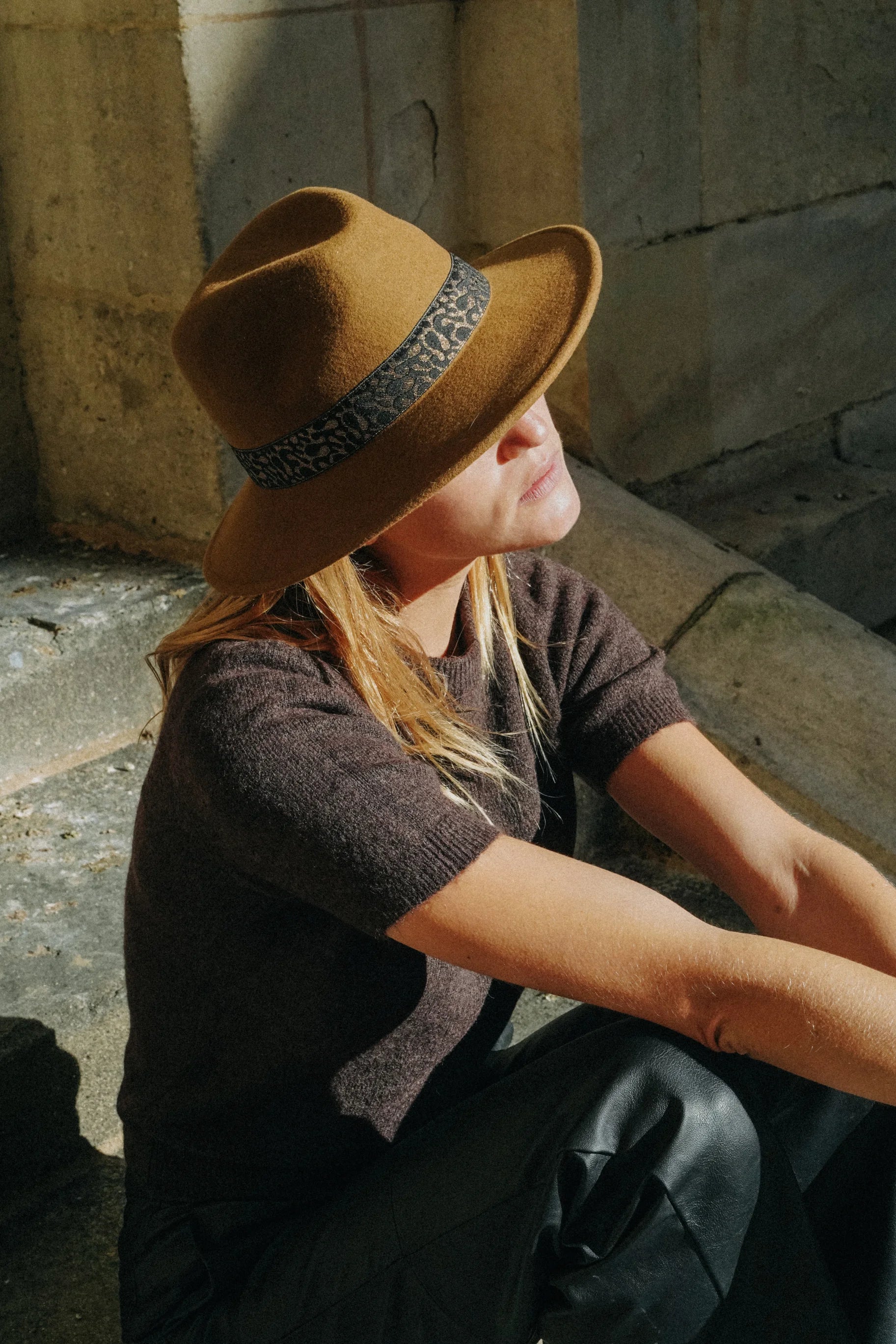 CHAPEAU MARCELLO Marron Clair