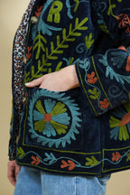 Veste Tara Noire Bleutée