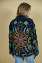 Veste Tara Noire Bleutée