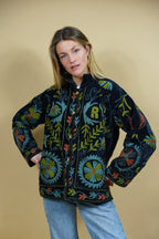 Veste Tara Noire Bleutée