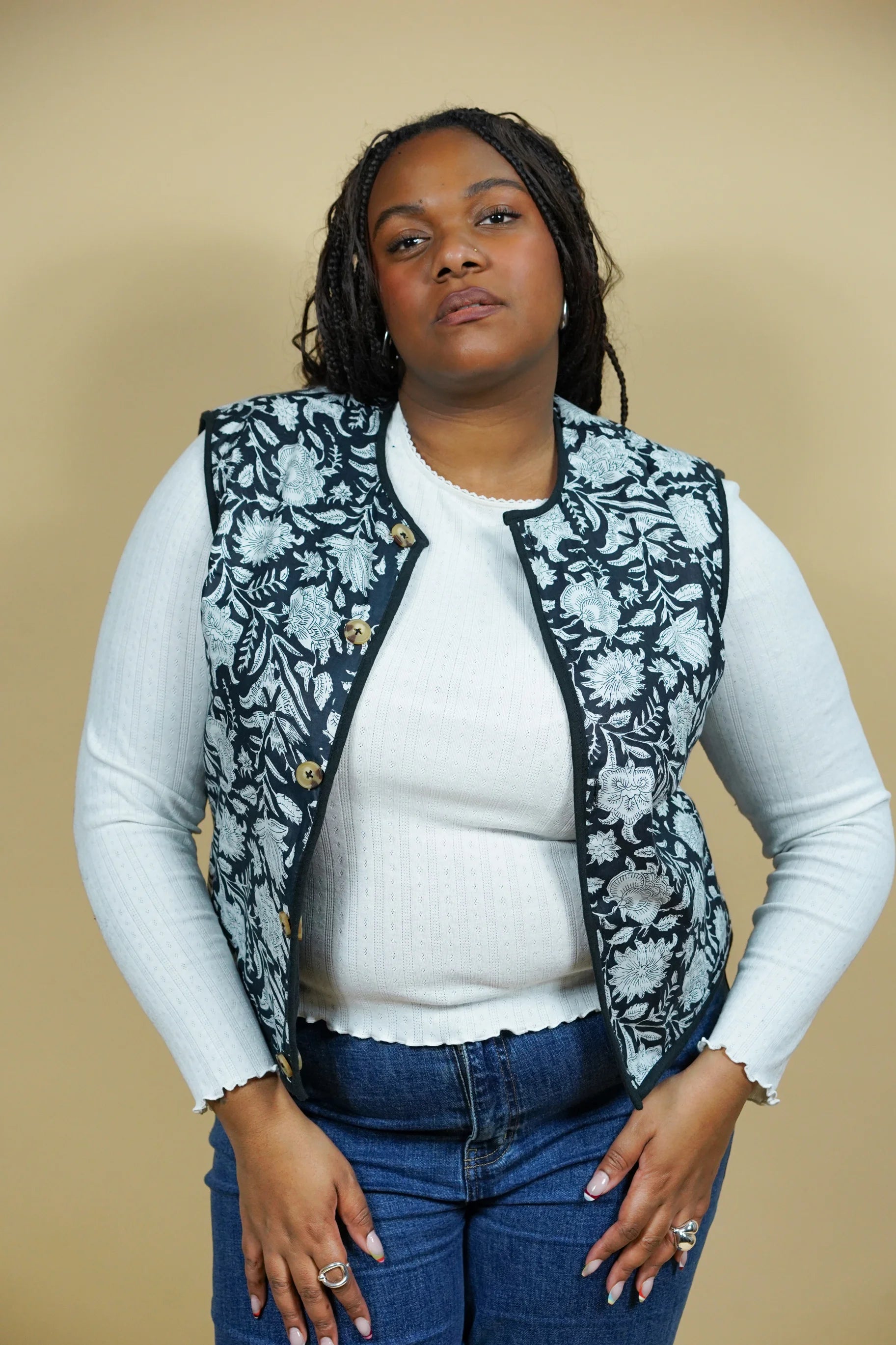 Gilet Réversible Noir