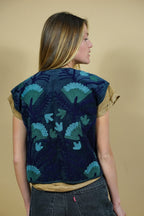 Gilet Réversible Bleu Bandana