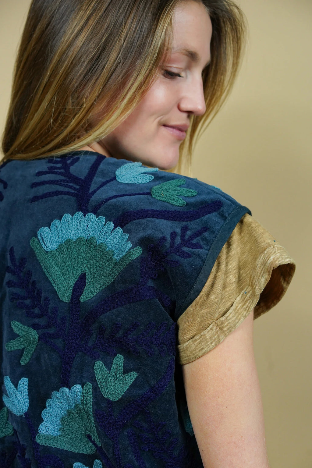 Gilet Réversible Bleu Bandana