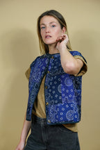 Gilet Réversible Bleu Bandana