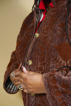 Manteau Farhaan Marron