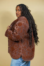 Manteau Farhaan Marron