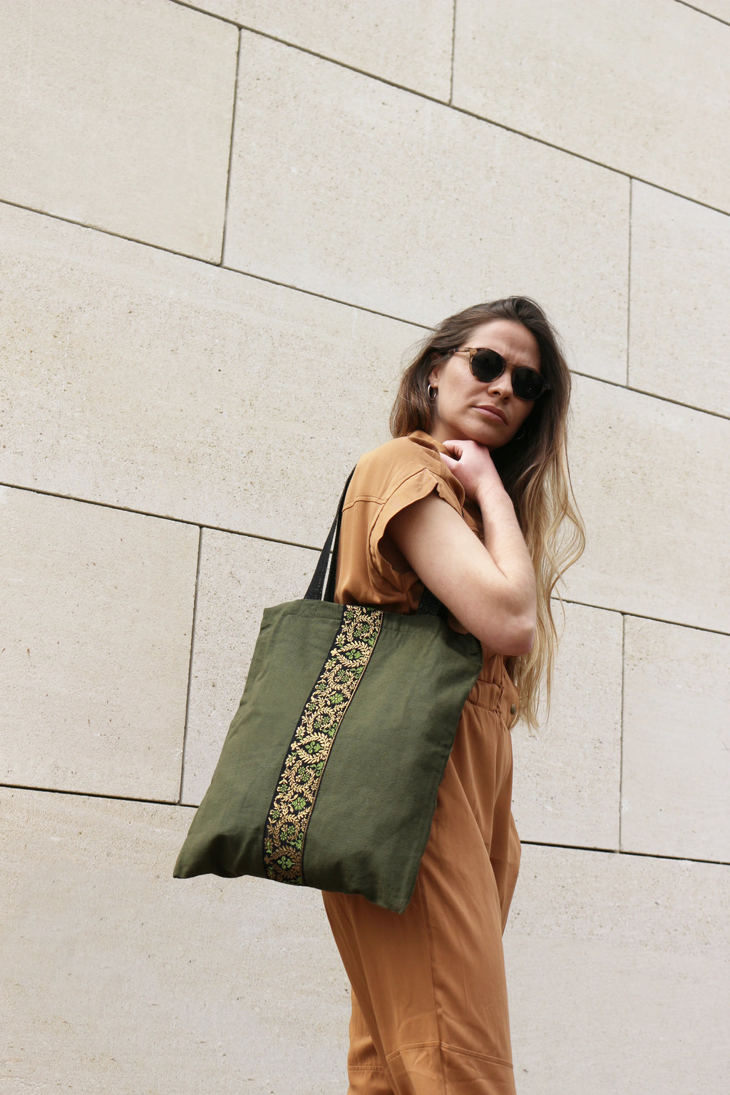 Sac Cabas Vert Kaki