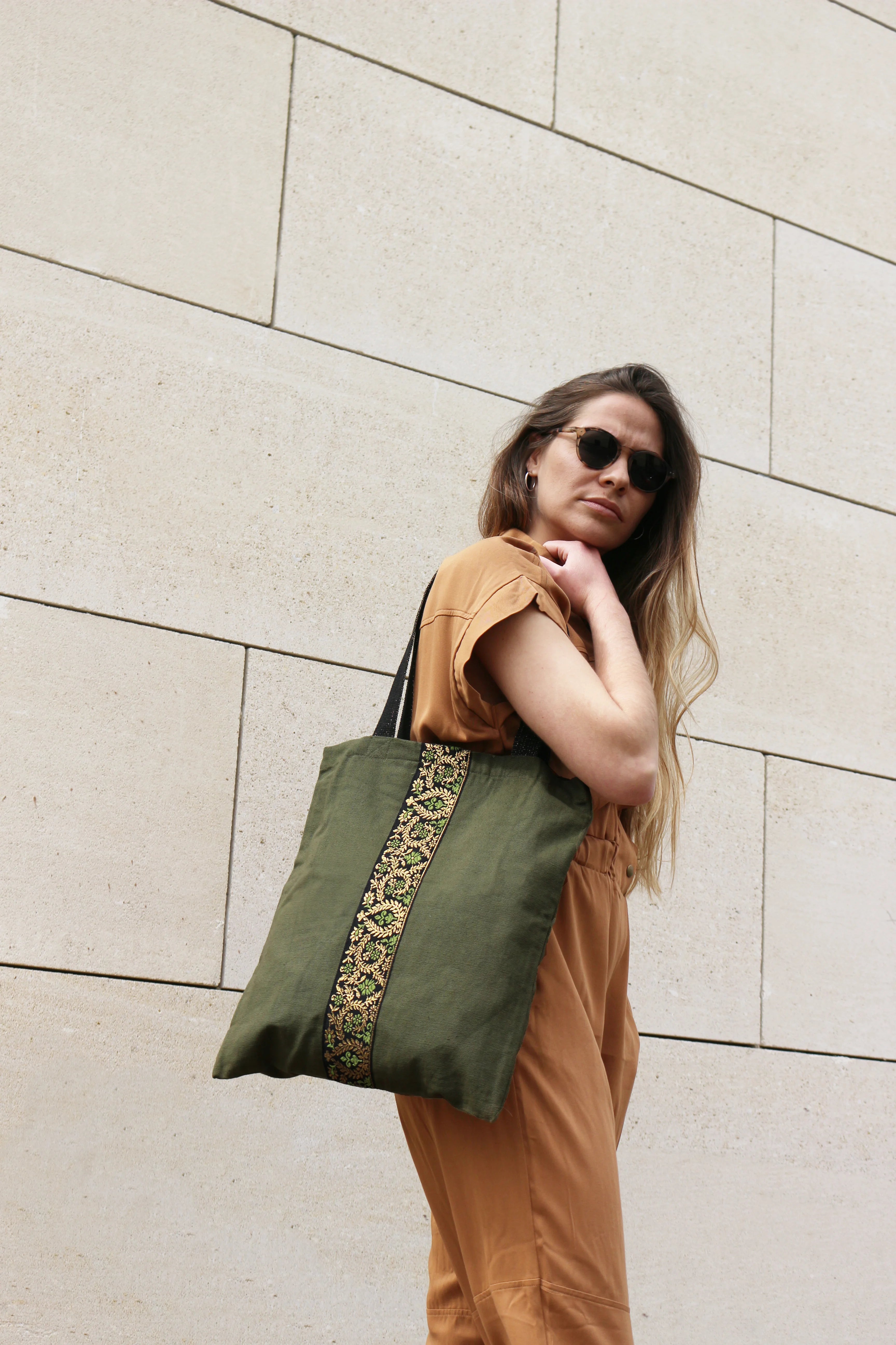Sac Cabas Vert Kaki