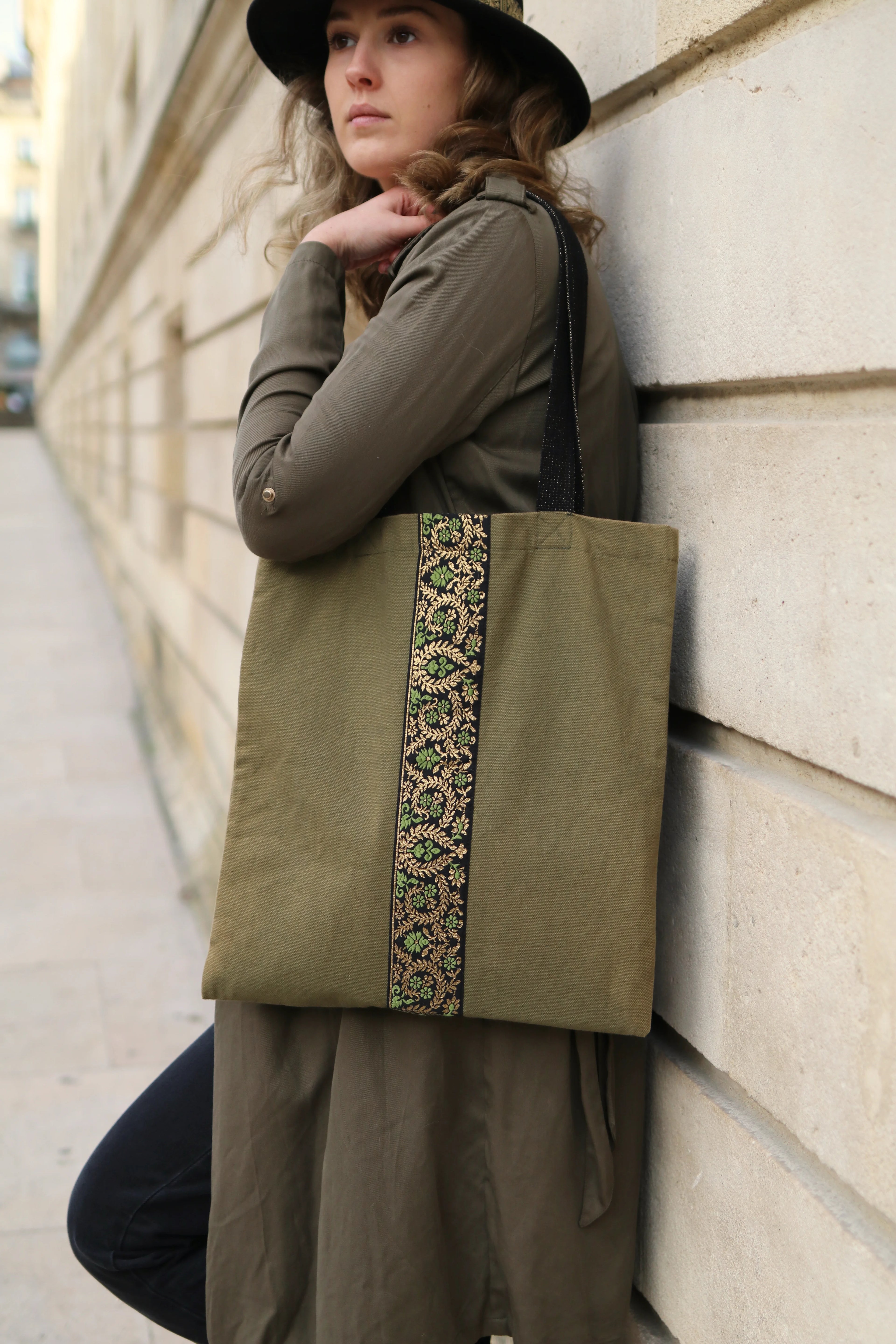 Sac Cabas Vert Kaki