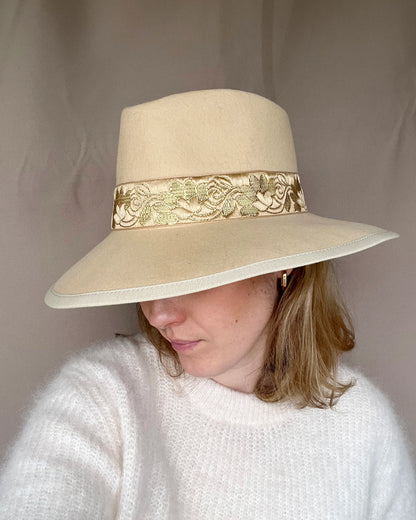 Chapeau à bord large BEIGE