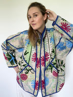 Veste Kantha Brodée Réversible — Pièce Unique N°01