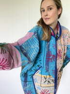 Veste Kantha Brodée Réversible — Pièce Unique N°01