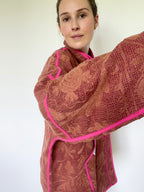 Veste Kantha Brodée Réversible — Pièce Unique N°13