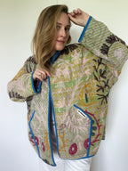 Veste Kantha Brodée Réversible — Pièce Unique N°21