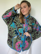 Veste Kantha Brodée Réversible — Pièce Unique N°22