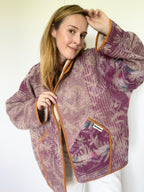 Veste Kantha Brodée Réversible — Pièce Unique N°03