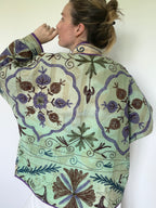 Veste Kantha Brodée Réversible — Pièce Unique N°25