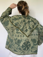 Veste Kantha Brodée Réversible — Pièce Unique N°26