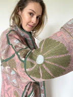 Veste Kantha Brodée Réversible — Pièce Unique N°27