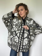 Veste Kantha Brodée Réversible — Pièce Unique N°28
