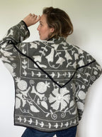 Veste Kantha Brodée Réversible — Pièce Unique N°28
