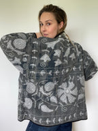 Veste Kantha Brodée Réversible — Pièce Unique N°28