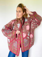 Veste Kantha Brodée Réversible — Pièce Unique N°05