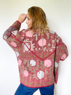 Veste Kantha Brodée Réversible — Pièce Unique N°05