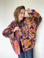 Veste Kantha Brodée Réversible — Pièce Unique N°08