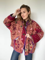 Veste Kantha Brodée Réversible — Pièce Unique N°08