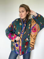 Veste Kantha Brodée Réversible — Pièce Unique N°12