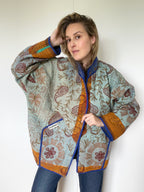 Veste Kantha Brodée Réversible — Pièce Unique N°09