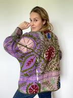 Veste Kantha Brodée Réversible — Pièce Unique N°10