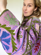 Veste Kantha Brodée Réversible — Pièce Unique N°10