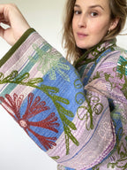 Veste Kantha Brodée Réversible — Pièce Unique N°10