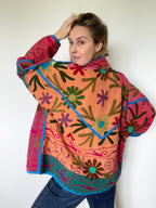 Veste Kantha Brodée Réversible — Pièce Unique N°30