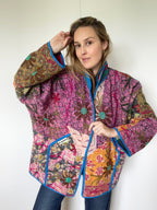 Veste Kantha Brodée Réversible — Pièce Unique N°30
