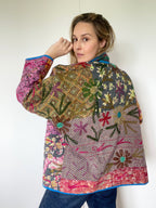 Veste Kantha Brodée Réversible — Pièce Unique N°30