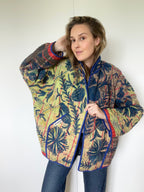 Veste Kantha Brodée Réversible — Pièce Unique N°18